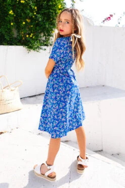 Mini Allie Dress In Royal Blue -Fashion Clothing Store allieblue 08