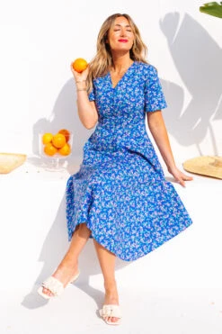 Allie Dress In Royal Blue 13 Allie Dress In Royal Blue -Fashion Clothing Store allieblue 11