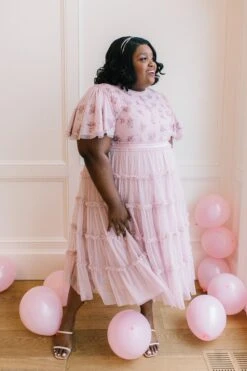 Anastasia Dress In Mauve -Fashion Clothing Store anastasia mauve 02 454222