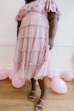 Anastasia Dress In Mauve -Fashion Clothing Store anastasia mauve 07 606564