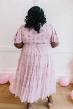 Anastasia Dress In Mauve -Fashion Clothing Store anastasia mauve 08 769933