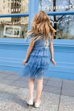 Mini Anastasia Dress In Tufts Blue - FINAL SALE 27 Mini Anastasia Dress In Tufts Blue - FINAL SALE -Fashion Clothing Store anastasia momandme 0092