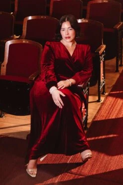 Andie Dress In Wine Velvet - FINAL SALE -Fashion Clothing Store andiewine 610702