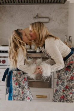 Ivy Apron In Berry Toile -Fashion Clothing Store aprons 06 991897