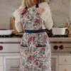 Ivy Apron In Berry Toile