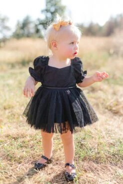 Baby Ballerina Dress Set In Black -Fashion Clothing Store baby ballerina black 04 188423