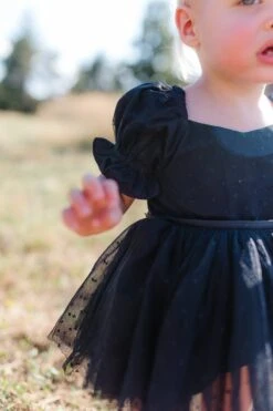 Baby Ballerina Dress Set In Black -Fashion Clothing Store baby ballerina black 05 650789