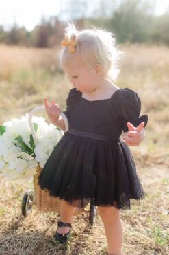 Baby Ballerina Dress Set In Black -Fashion Clothing Store baby ballerina black 22 786761