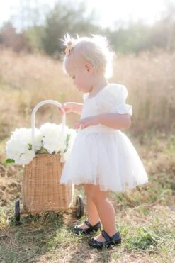 Baby Ballerina Dress Set In White