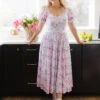 Ballerina Dress In Pink Blossom - FINAL SALE