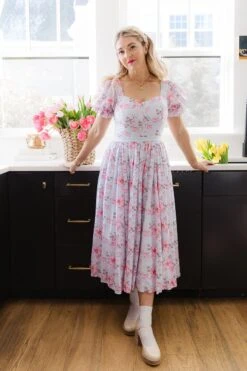 Ballerina Dress In Pink Blossom - FINAL SALE