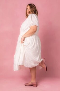 Betty Dress In White -Fashion Clothing Store bettywhite studio 6 541824