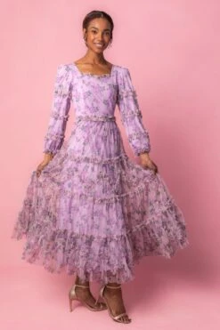 Catherine Dress In Lavender