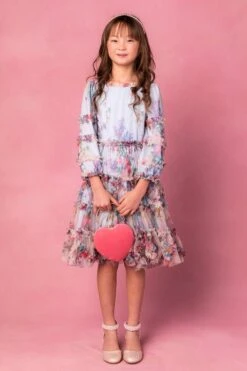 Mini Catherine Dress In Blue Floral -Fashion Clothing Store catherineblue 3 724891