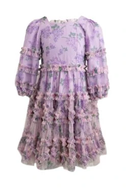Mini Catherine Dress In Lavender -Fashion Clothing Store catherinelavender mini front 726386