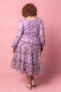 Catherine Midi Dress In Lavender -Fashion Clothing Store catherinelil Studio Easter24 3 215838