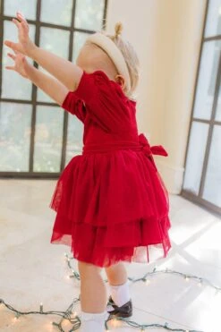 Baby Cosette Dress Set In Red - FINAL SALE -Fashion Clothing Store cosette red baby 3 817286