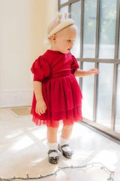 Baby Cosette Dress Set In Red - FINAL SALE -Fashion Clothing Store cosette red baby 5 560904