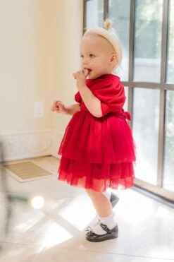 Baby Cosette Dress Set In Red - FINAL SALE -Fashion Clothing Store cosette red baby 7 481793
