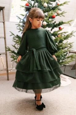 Mini Cosette Dress In Green - FINAL SALE