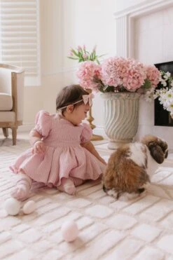 Baby Cupcake Dress Set In Pink Stripe -Fashion Clothing Store cupcakepink 1 747098