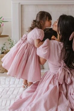 Mini Cupcake Dress In Pink Stripe -Fashion Clothing Store cupcakepink 12 442590