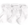 White Lace Midi Socks 3-Pack