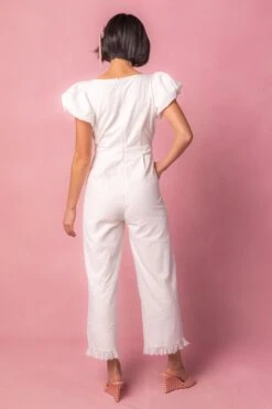 Dahlia Jumpsuit In White - FINAL SALE -Fashion Clothing Store dahlia Studio Easter24 5 428186