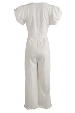 Dahlia Jumpsuit In White - FINAL SALE -Fashion Clothing Store dahlia jumpsuit back 654314