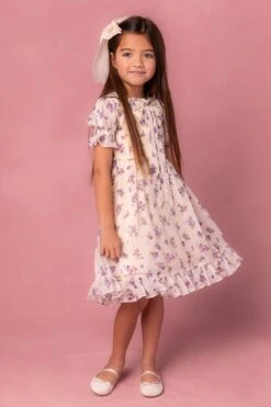 Mini Dolly Dress In Violet Rose -Fashion Clothing Store dolly 1 576599