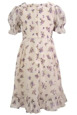 Mini Dolly Dress In Violet Rose -Fashion Clothing Store dolly violetRose mini back 170953