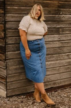 Emma Denim Skirt -Fashion Clothing Store emma 3 660648
