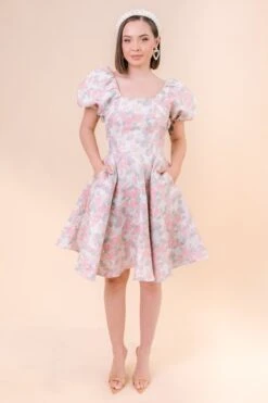 Ivanna Dress In Pastel Floral - FINAL SALE -Fashion Clothing Store fairytale studio S23 16 889047