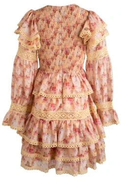 Farrah Dress In Yellow -Fashion Clothing Store farrah yellow back 865429