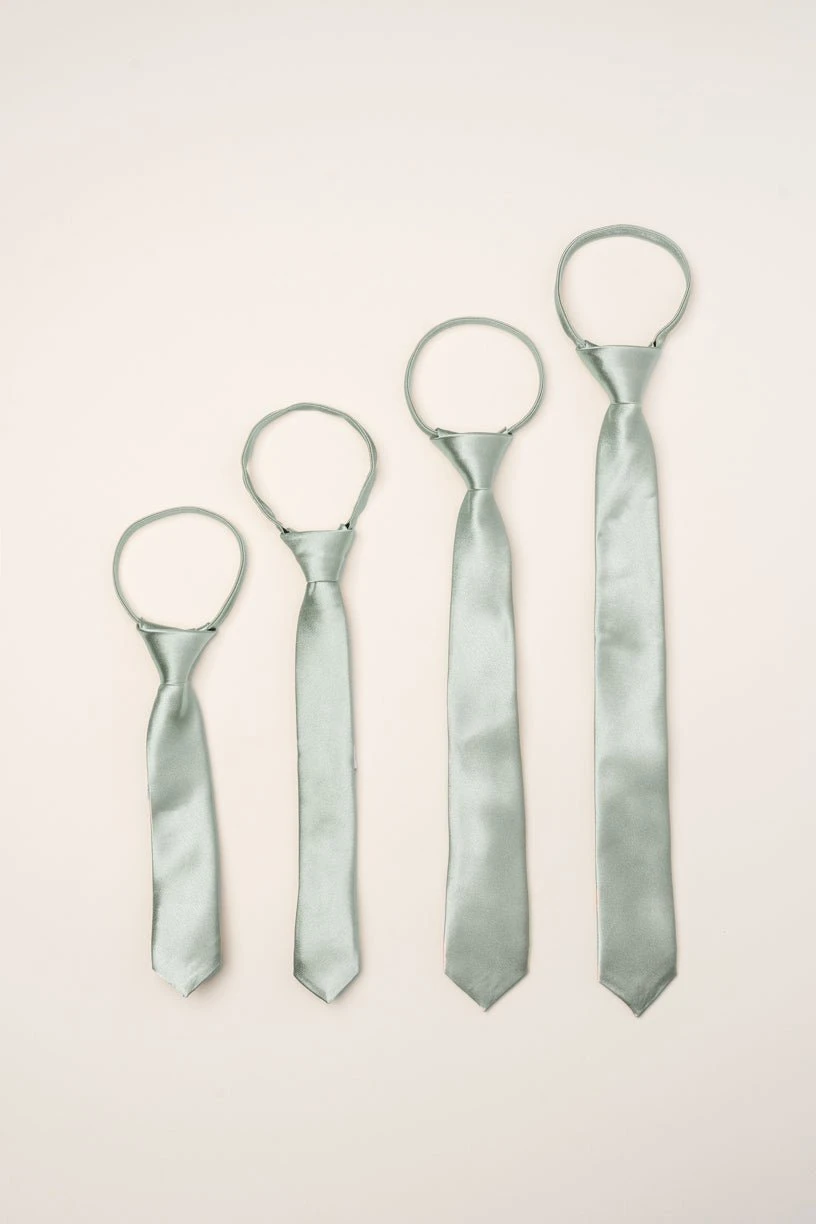 Boys Max Tie In Sage 2 Boys Max Tie In Sage - Image 2