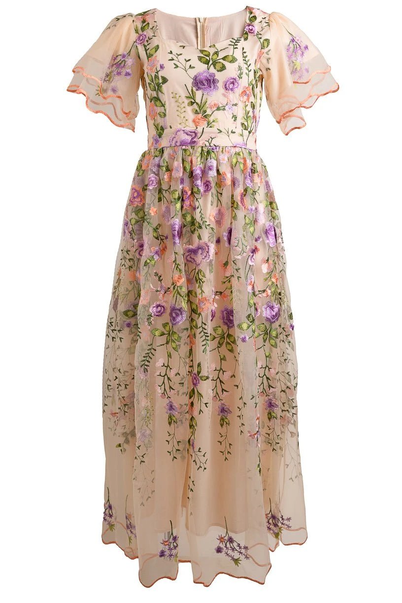 Flora Dress In Pastels 7 Flora Dress In Pastels - Image 7