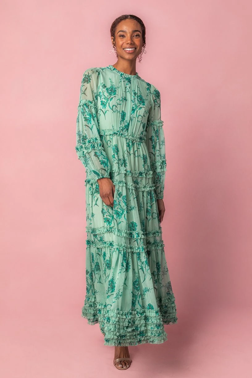 Geneva Dress In Bright Green 6 Geneva Dress In Bright Green - Image 6