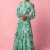 Geneva Dress In Bright Green