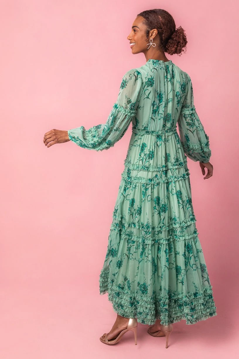 Geneva Dress In Bright Green 8 Geneva Dress In Bright Green - Image 8