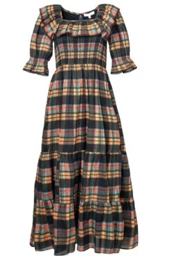 Gracie Dress In Plaid - FINAL SALE -Fashion Clothing Store graceplaid front