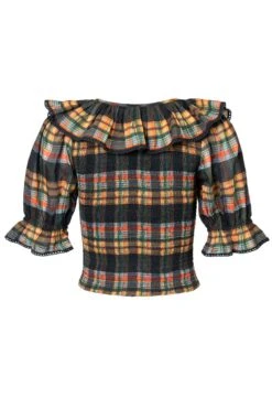 Gracie Top In Plaid - FINAL SALE 13 Gracie Top In Plaid - FINAL SALE -Fashion Clothing Store graceplaidTop back 206814