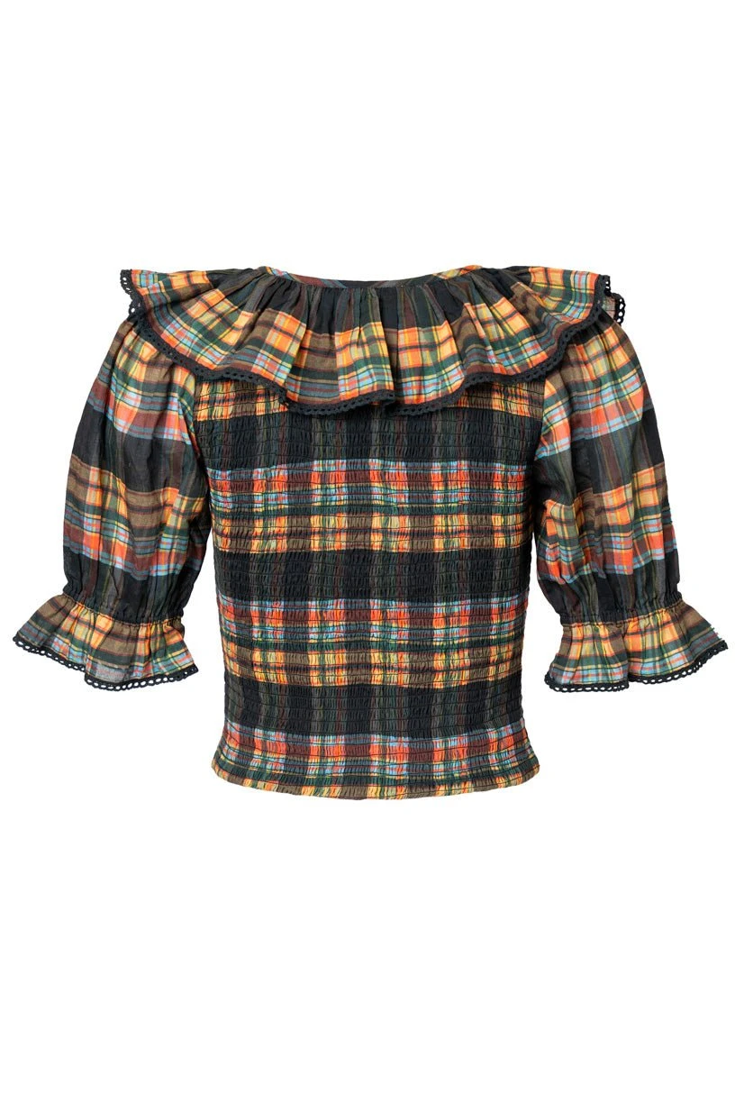 Gracie Top In Plaid - FINAL SALE 3 Gracie Top In Plaid - FINAL SALE - Image 3