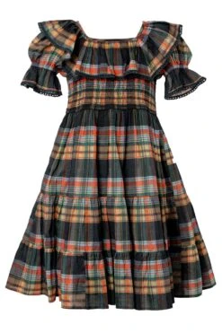 Mini Gracie Dress In Plaid - FINAL SALE -Fashion Clothing Store gracieplaidmini front 791103