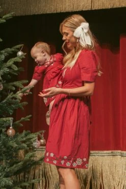 Baby Heidi Dress Set In Maroon - FINAL SALE -Fashion Clothing Store heidi 836401