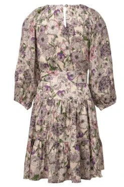 Mini Imogen Dress In Floral Bloom -Fashion Clothing Store imogen floralbloom mini back 306881