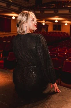 Jagger Dress In Black Sequin - FINAL SALE -Fashion Clothing Store jaggerblackking 2 256755