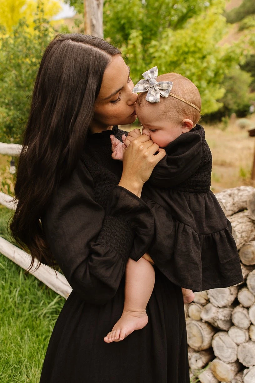 Baby Leena Dress Set In Black - FINAL SALE 1 Baby Leena Dress Set In Black - FINAL SALE