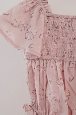 Baby Lennon Romper In Dusty Pink -Fashion Clothing Store lennonbaby 4 516553
