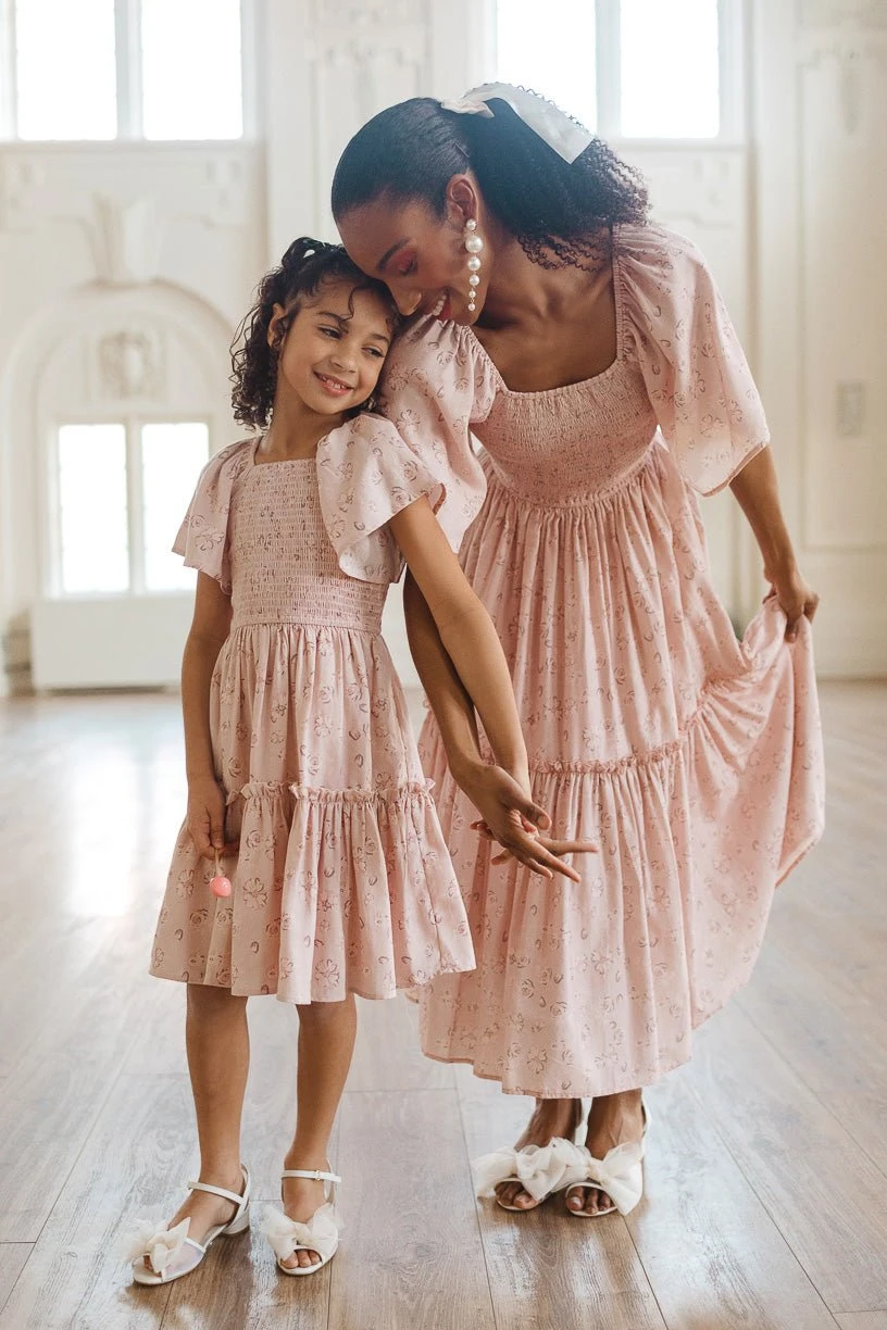 Mini Lennon Dress In Dusty Pink 2 Mini Lennon Dress In Dusty Pink - Image 2