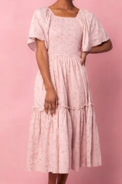 Lennon Dress In Dusty Pink -Fashion Clothing Store lennonpink 1 477875